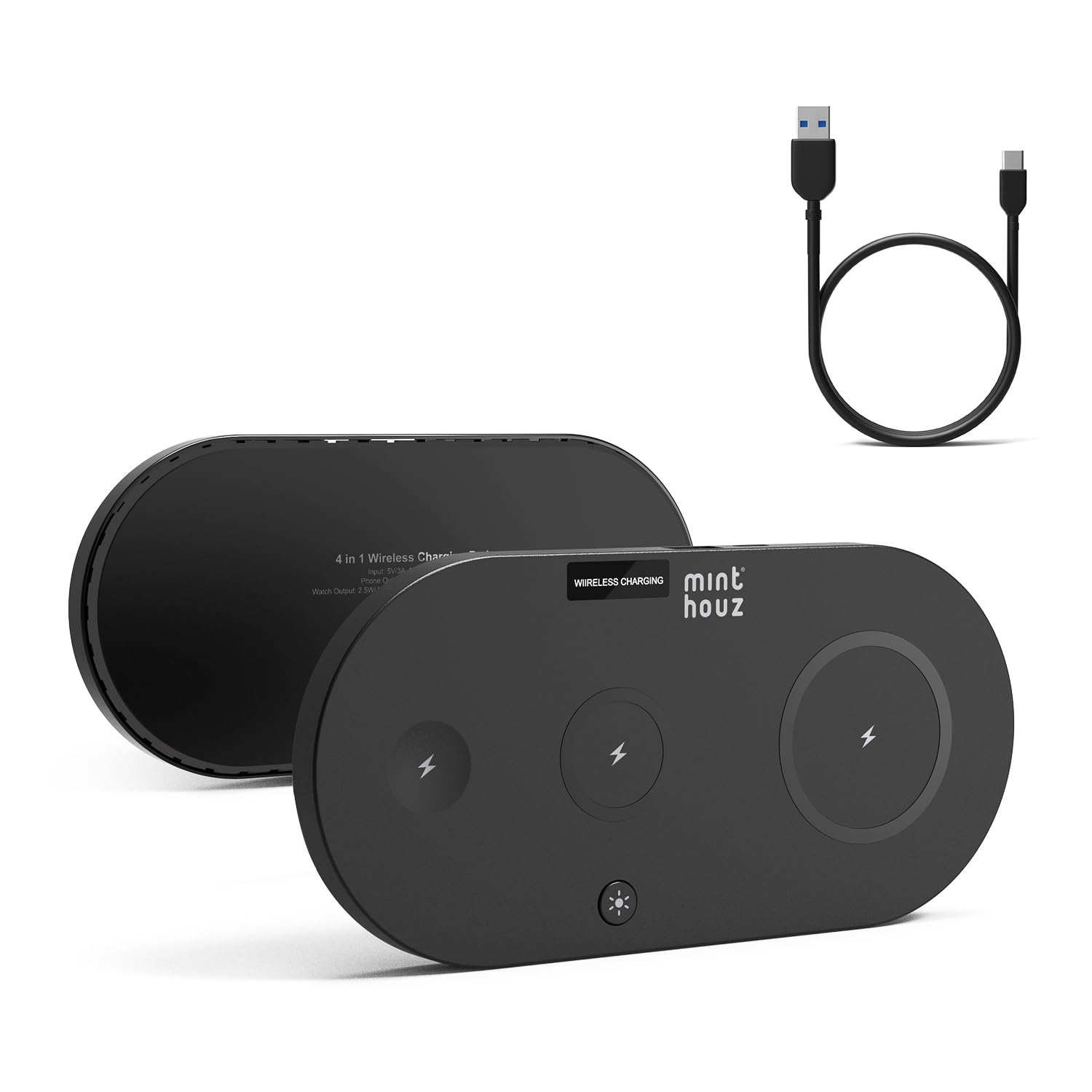 Amazon.com: 4 in 1 Wireless Charger Pad, 15W Wireless Charging